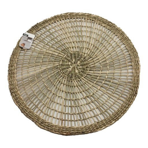 INDIVIDUAL ESPIRALES JACINTO DE AGUA MARRON  38CM / 12PCS #4523