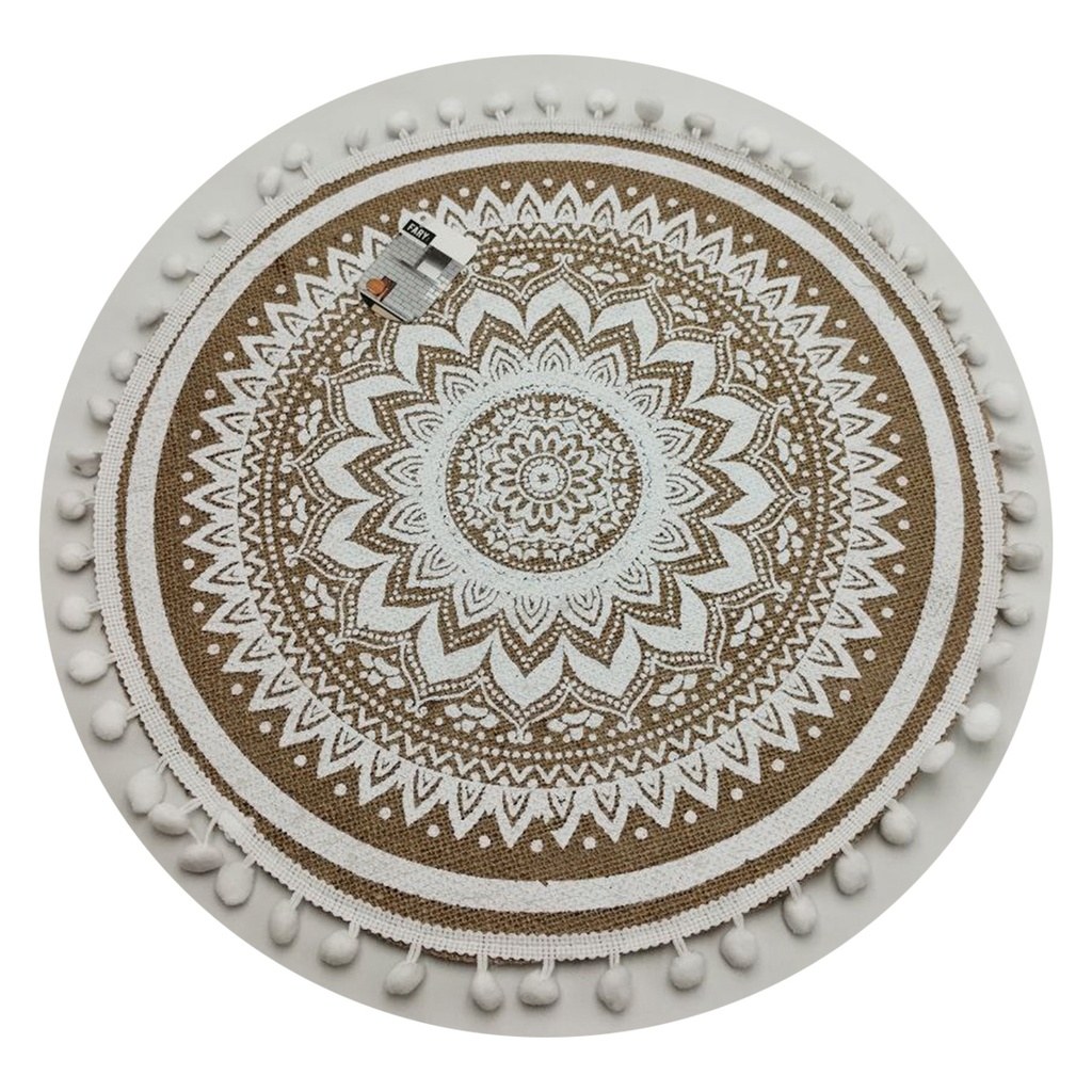 INDIVIDUAL REDONDO ESTILO MANDALA