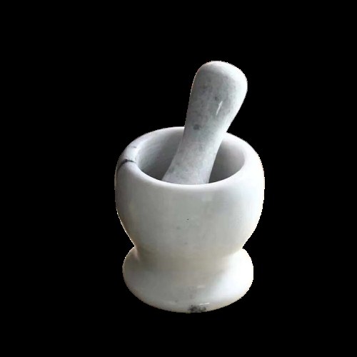 MORTERO CERAMICA BLANCO - NEGRO 10X10,5 CM