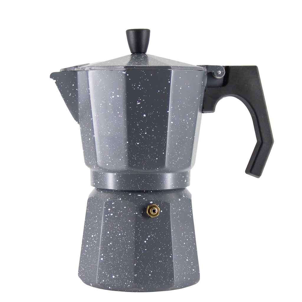 CAFETERA ITALIANA 6 TAZAS ALUMINIO GRIS