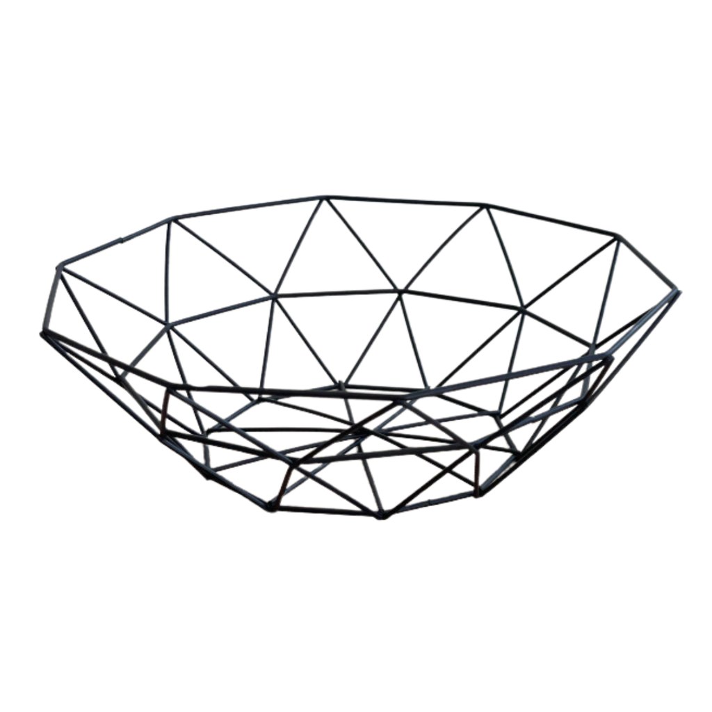 CANASTA PANERA NEGRA Ø28*8CM