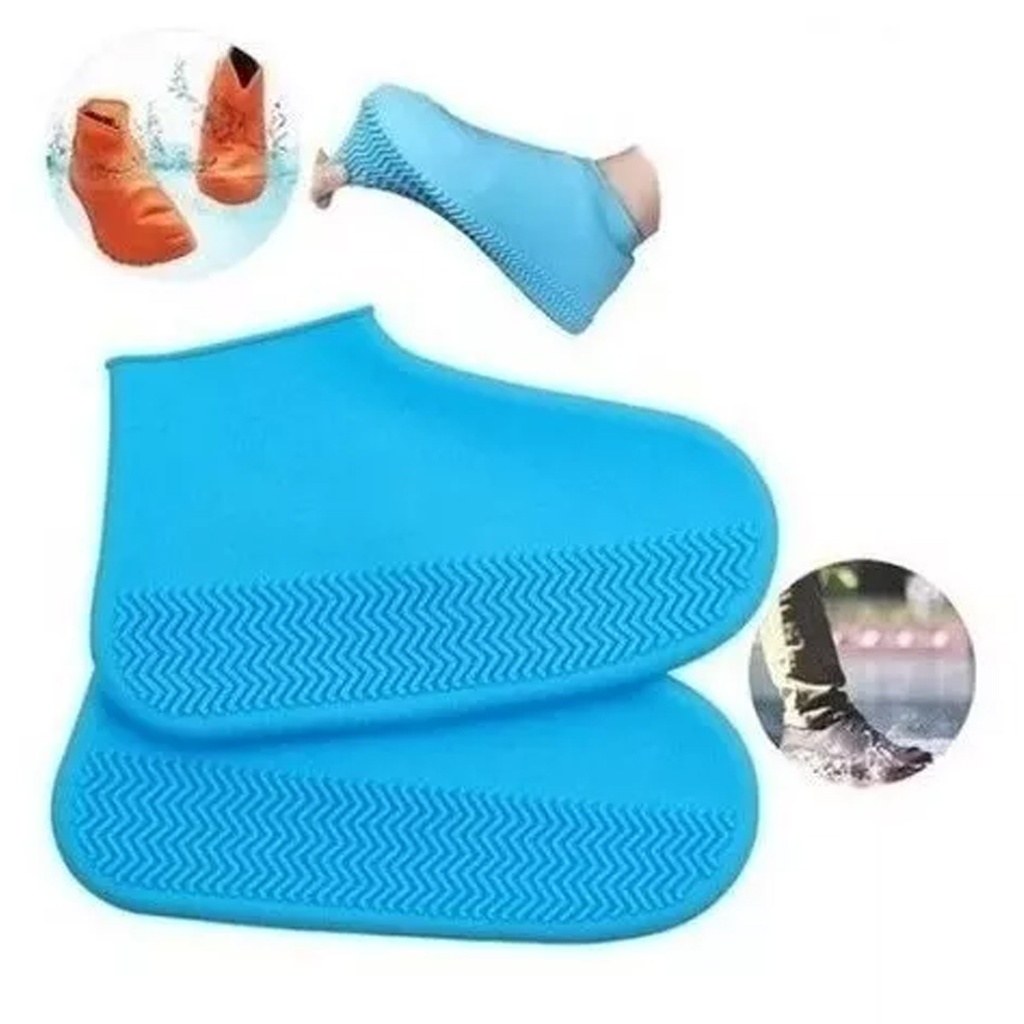 CUBRE ZAPATOS DE SILICONA CELESTE TALLE S