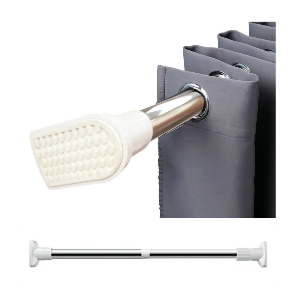 BARRAL EXTENSIBLE ALUMINIO GRIS 110-200CM
