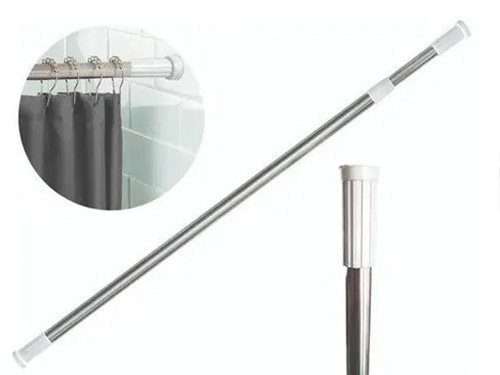 BARRAL EXTENSIBLE ALUMINIO GRIS 70-120CM
