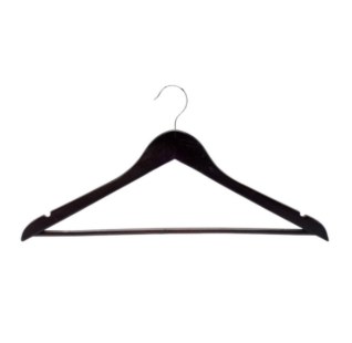 PERCHA MADERA ADULTO NEGRO