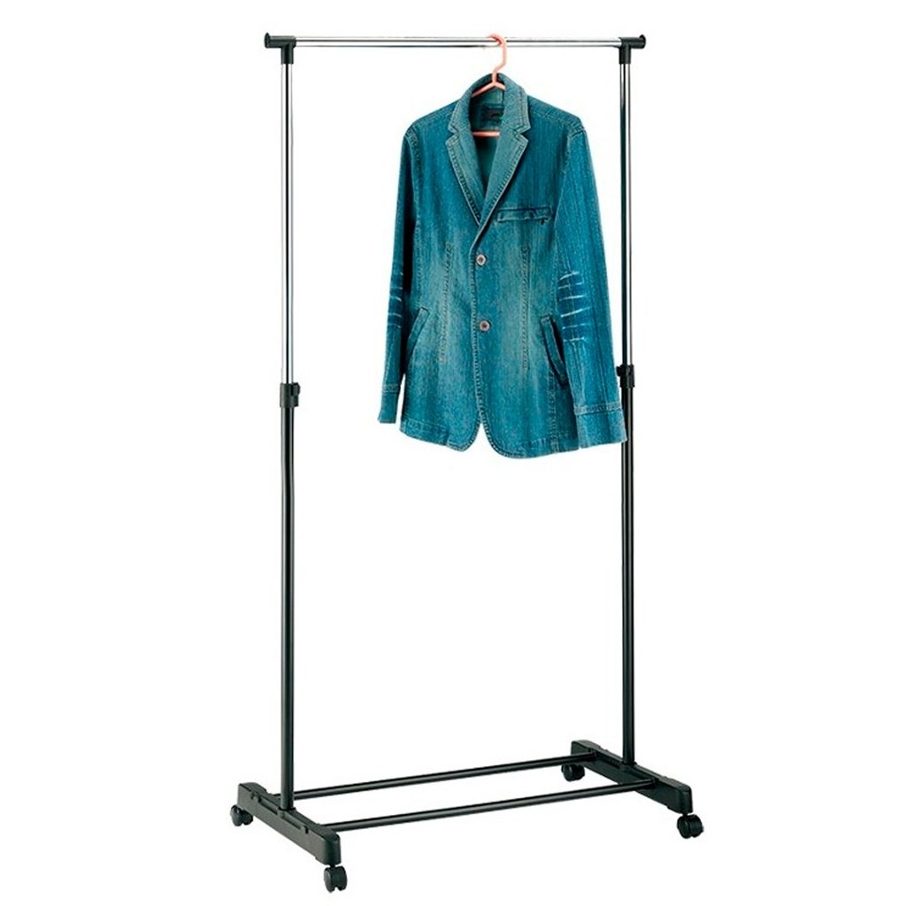 PERCHERO METALICO EXTENSIBLE MÓVIL CON RUEDAS 140X43X160 CM