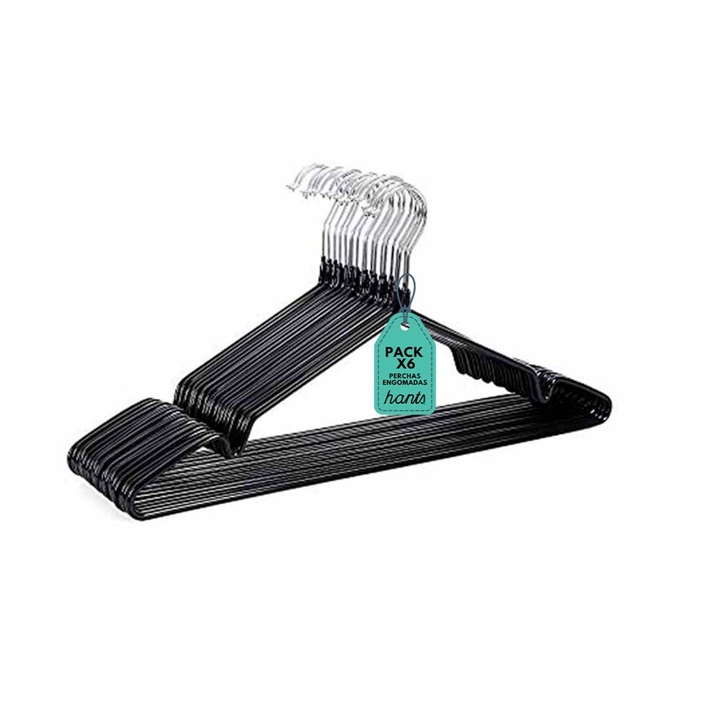 SET X6 PERCHA METAL/GOMA NEGRO