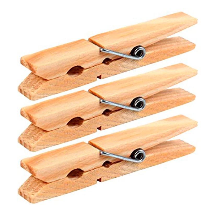 SET X 12 BROCHES DE MADERA