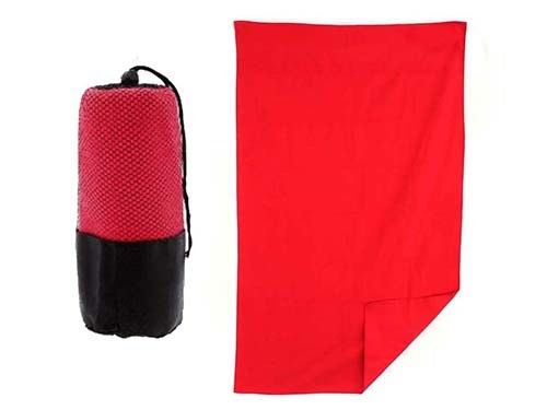TOALLA DE MICROFIBRA ROJO 80x160cm