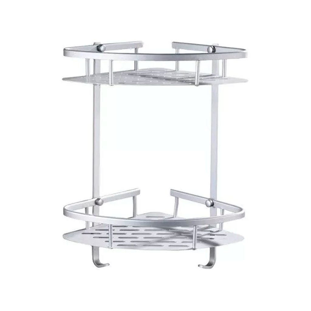 ESQUINERO PARA BAÑO ALUMINIO GRIS 38x27x22 CM
