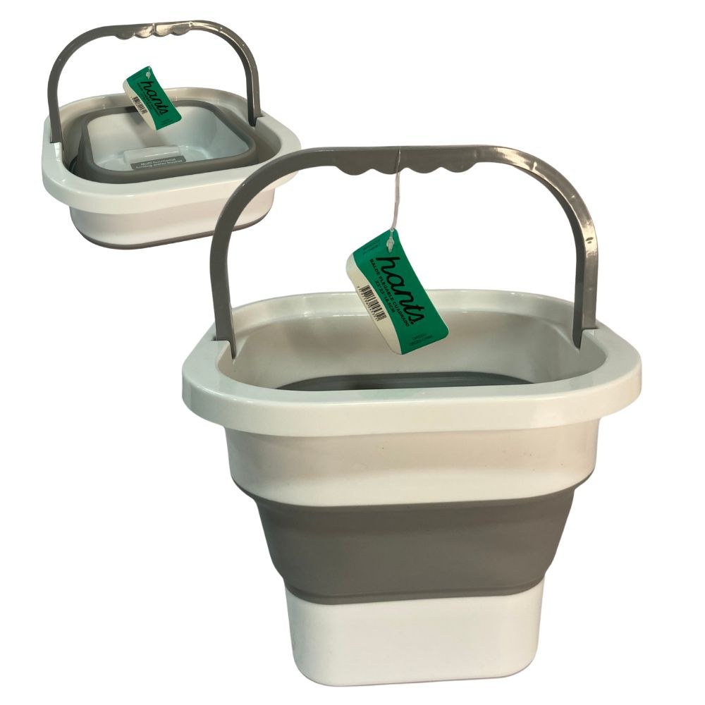 BALDE PLEGABLE CUADRADO 23*23*18.5 CM 4 LITROS