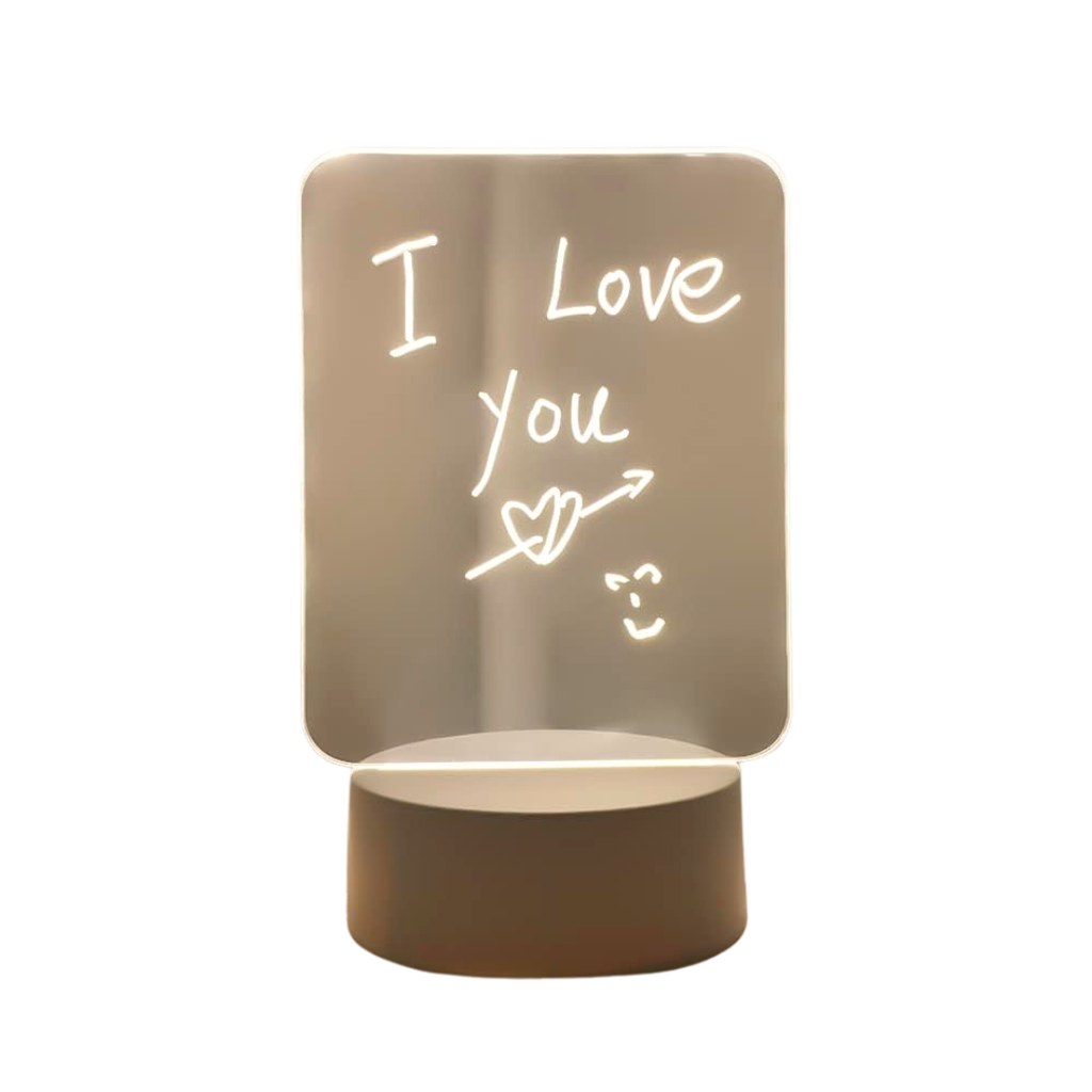 PIZARRA LUMINOSA VELADOR PLASTICO BLANCO 18X13 CM