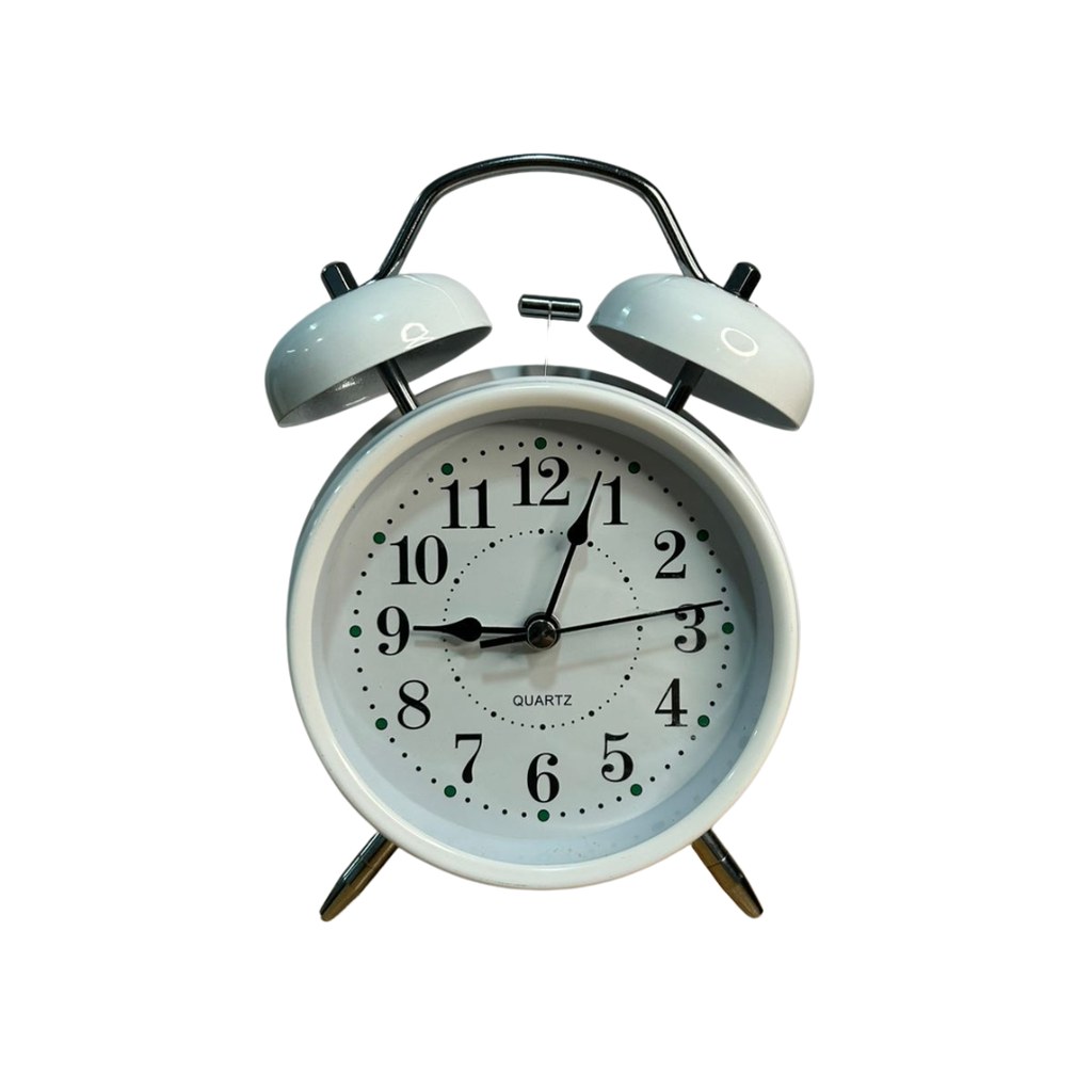 RELOJ DESPERTADOR CON CAMPANAS ESTILO CLASICO 11.5x16 CM