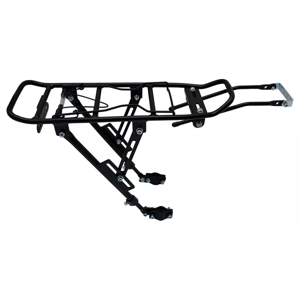 PORTA EQUIPAJE PARA BICICLETAS ALUMINIO NEGRO 40X13 CM
