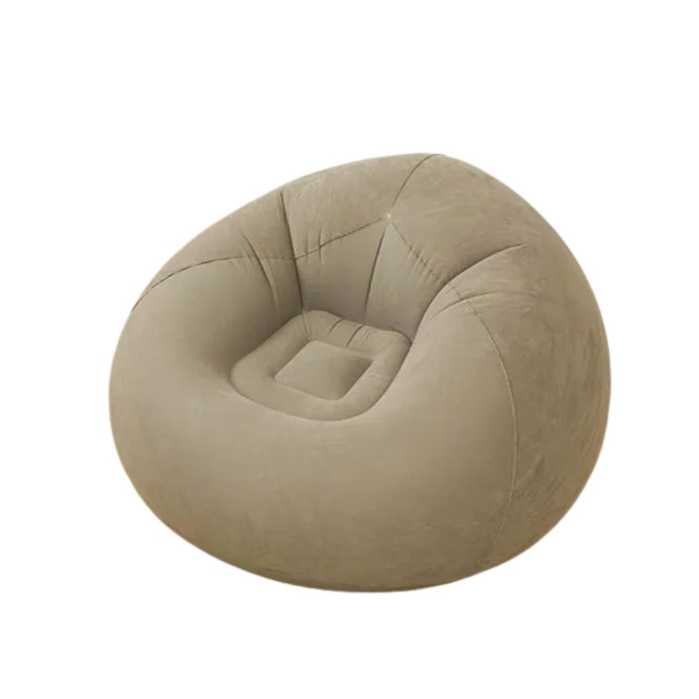 FUTON INFLABLE BEIGE 110*110*85cm