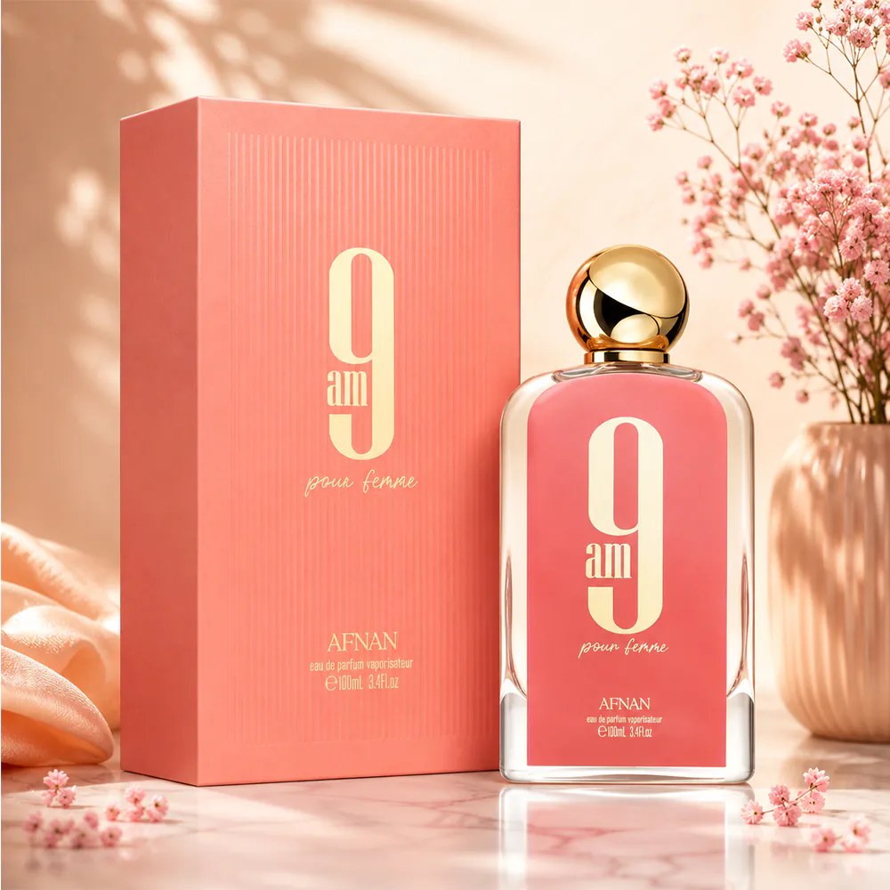 Afnan 9 AM Pour Femme Coral EDP 100ML (ORIGINAL)