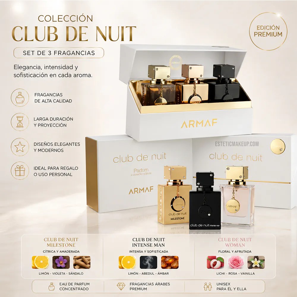 Coleccion 3 Perfumes Miniatura 30ML ARMAF Club De Nuit Mujer